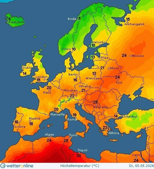 Антициклон Winfried визначить погоду у перший день травня